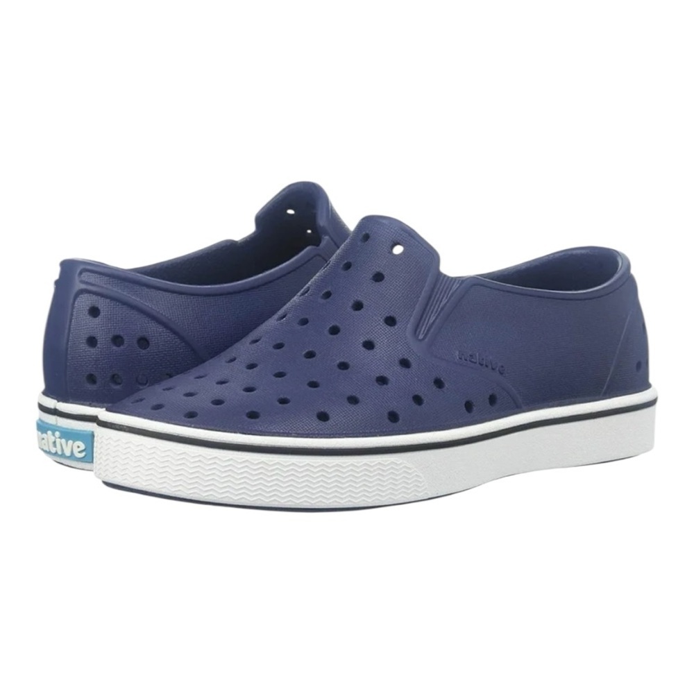 Native Navy Perforated Slip-Ons